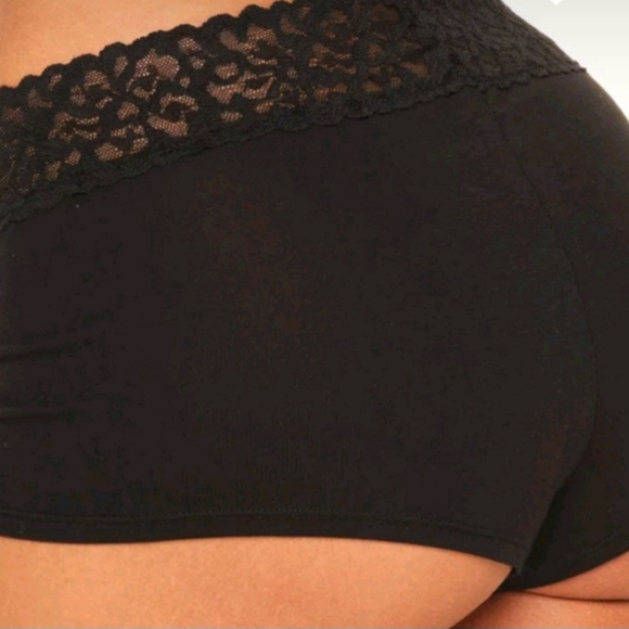 NWT ADORE ME SET OF 6 HIPSTER LACE TRIM COTTON PANTIES. - Picture 2 of 2